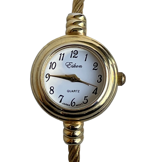 Reloj Eikon Mujer Año 2006 Pulsera Tipo Joya Dorado
