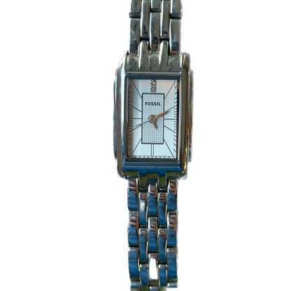 Reloj Fossil Mujer Año 2011 Rectangular Acero ES-2736 escaso