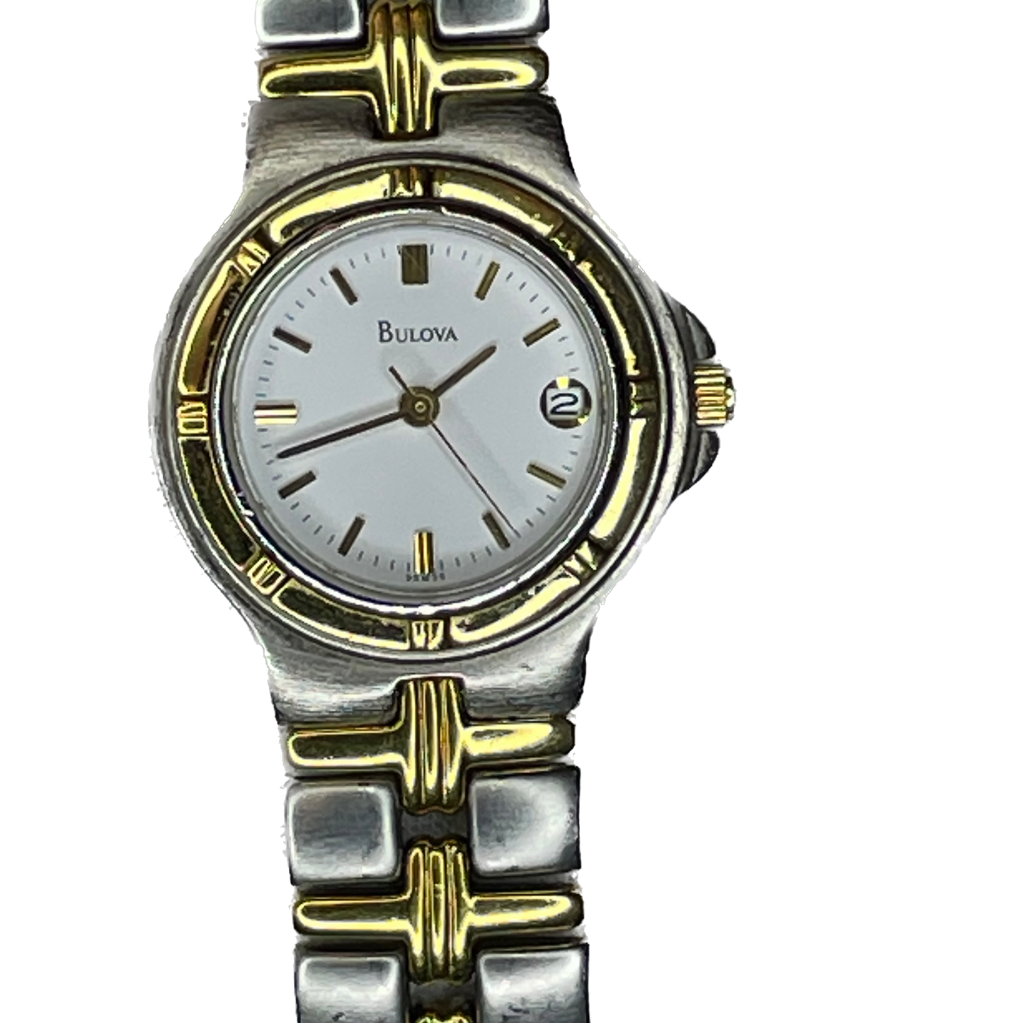 Reloj Bulova Mujer Año 1997 Quartz Bicolor 26mm LEER