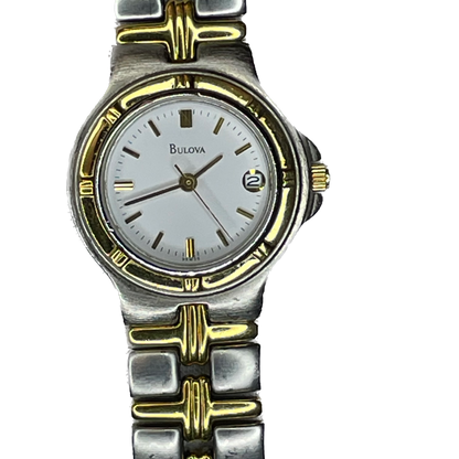 Reloj Bulova Mujer Año 1997 Quartz Bicolor 26mm LEER
