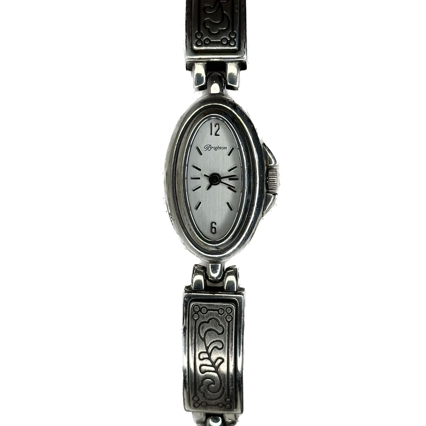 Brighton Biella Fiore Año 2003 | Reloj joya oval de inspiración Art Nouveau