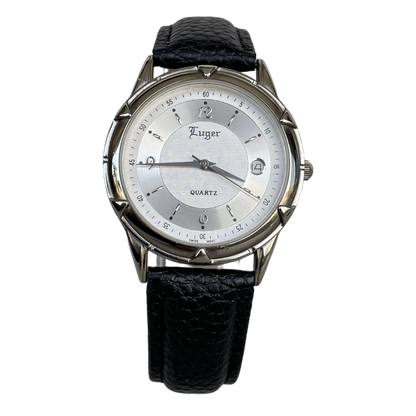 Reloj Luger Hombre Años 2000 Máquina Suiza Fecha Muy Escaso