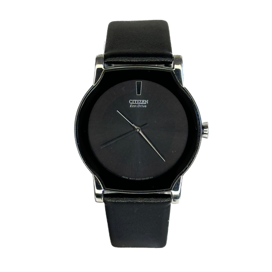 Reloj Citizen Eco-Drive G431 Dic. 2005 Minimalismo Japonés Negro SOLAR ÚNICO