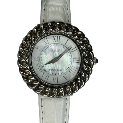 Reloj de Plata Maciza Ecclissi Sterling Silver Año 2003 Madreperla ÚNICO