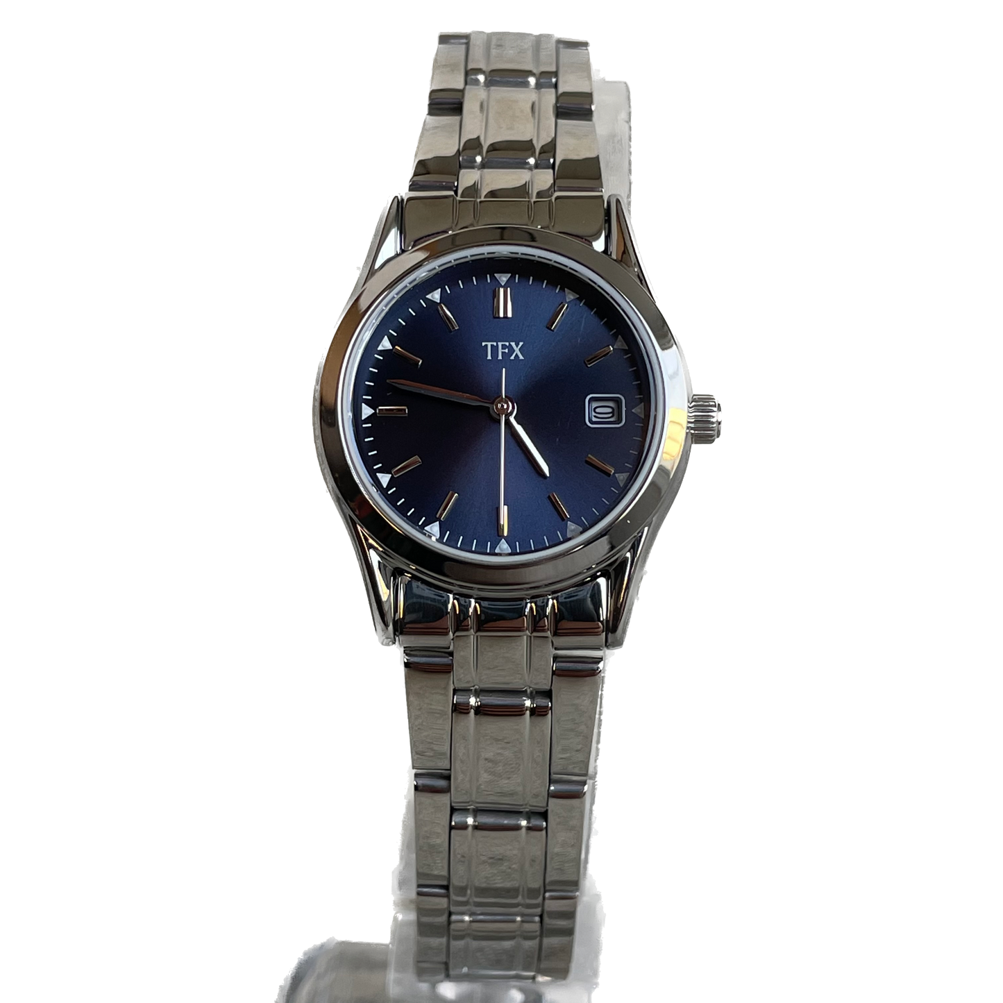 Reloj TFX Mujer Cuarzo Azul Full Set Años 2000 escaso NOS