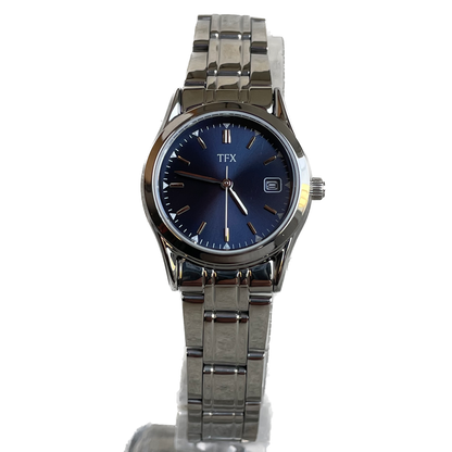 Reloj TFX Mujer Cuarzo Azul Full Set Años 2000 escaso NOS