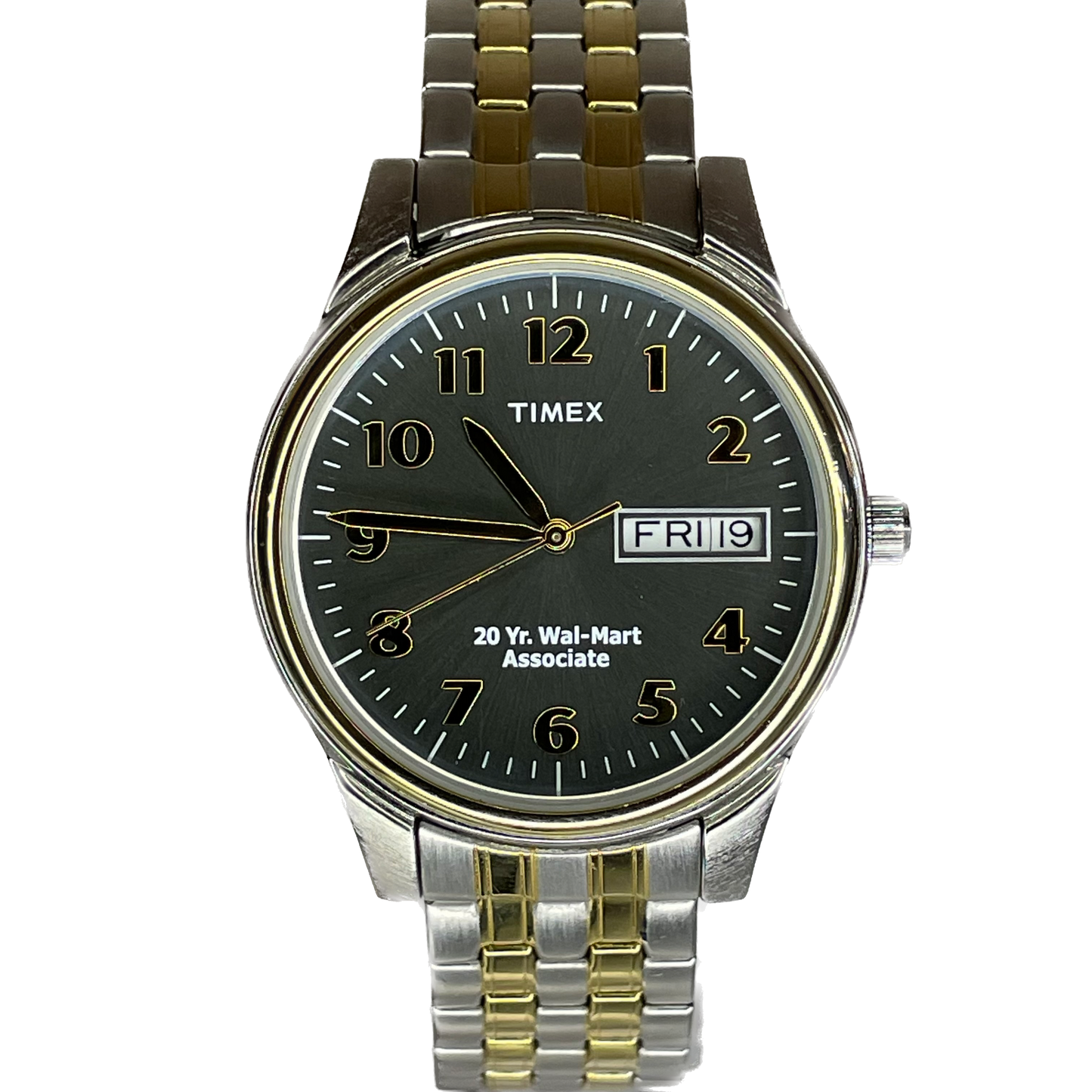 Reloj Timex 20 Year Wal-Mart Associate Day-Date Indiglo Año 2004