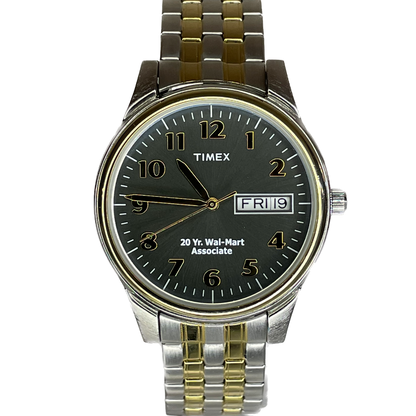 Reloj Timex 20 Year Wal-Mart Associate Day-Date Indiglo Año 2004