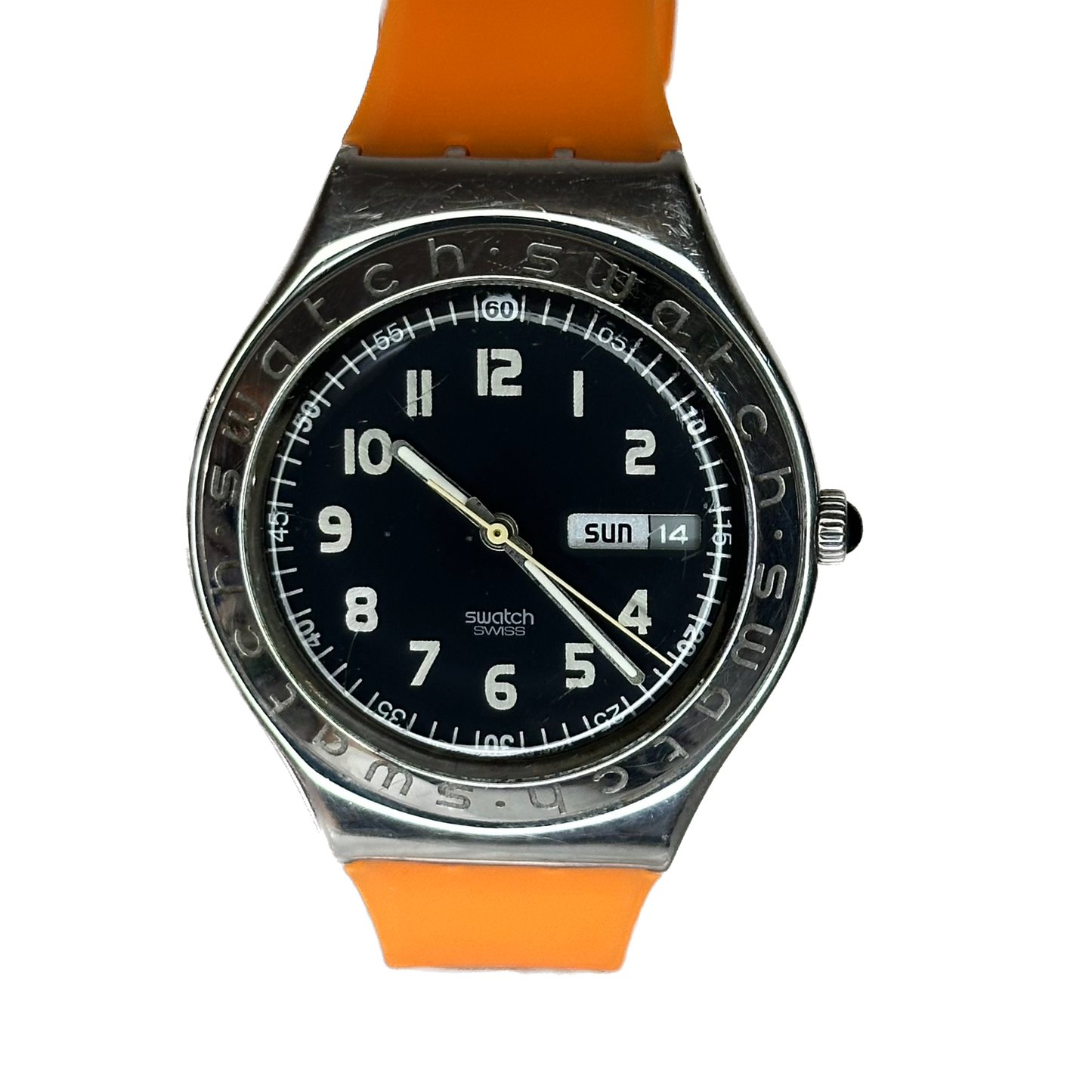 Reloj Swatch Irony Day-Date Swiss Made Hombre 38mm Año 1997  MUY ESCASO