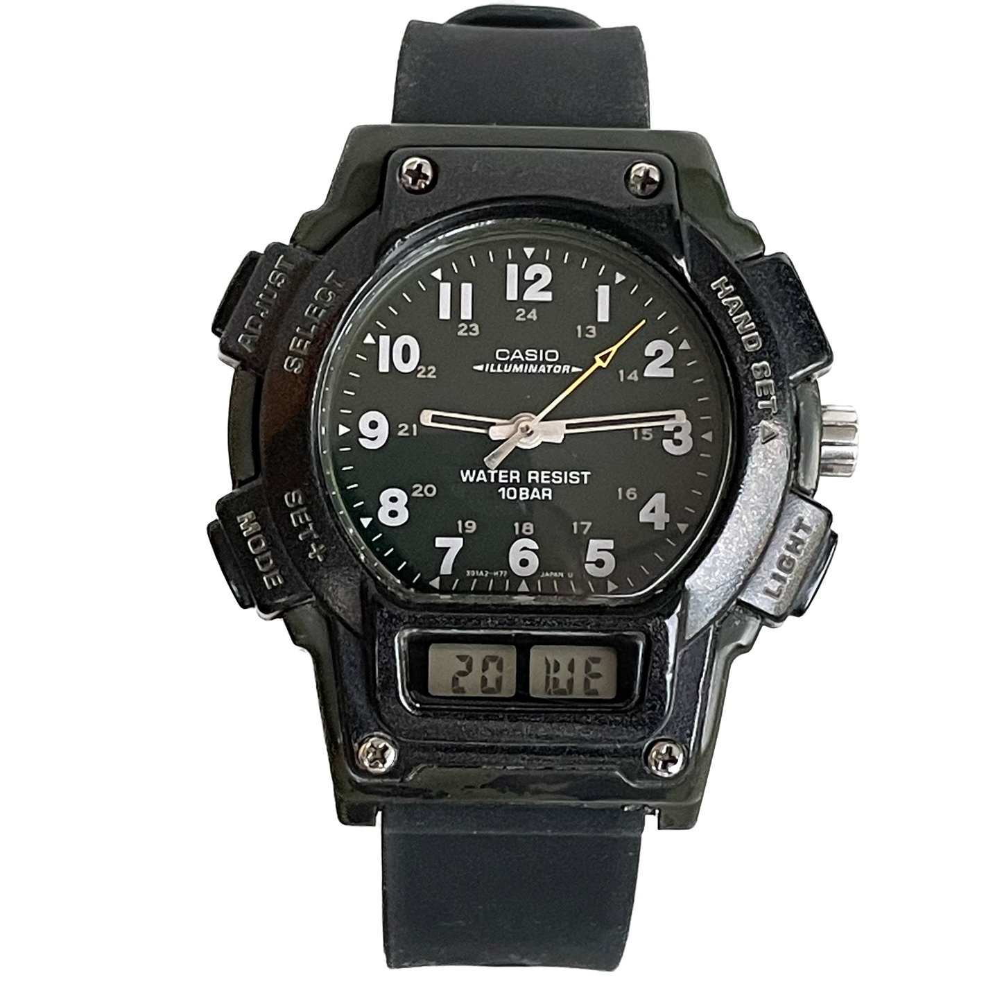 Reloj Casio Geo Trail FT-611 Ana-Digi Hombre Años 90s Escaso