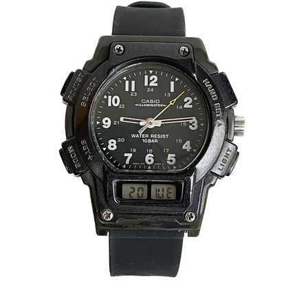 Reloj Casio Geo Trail FT-611 Ana-Digi Hombre Años 90s Escaso