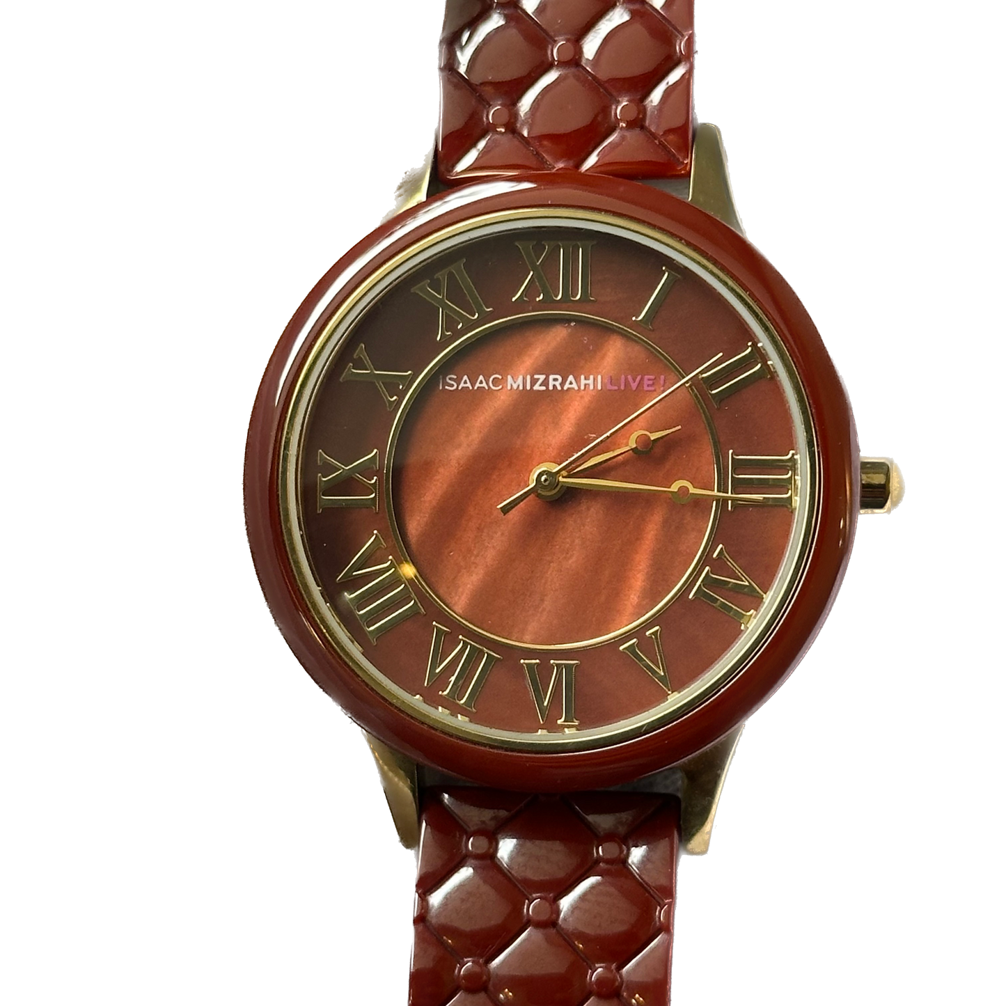 Reloj Isaac Mizrahi Cerámica  Mujer Burdeo Año 2013 IMZ588