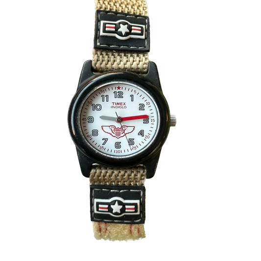 Reloj TIMEX Niño Indiglo Aviador 30mm Años 2000s