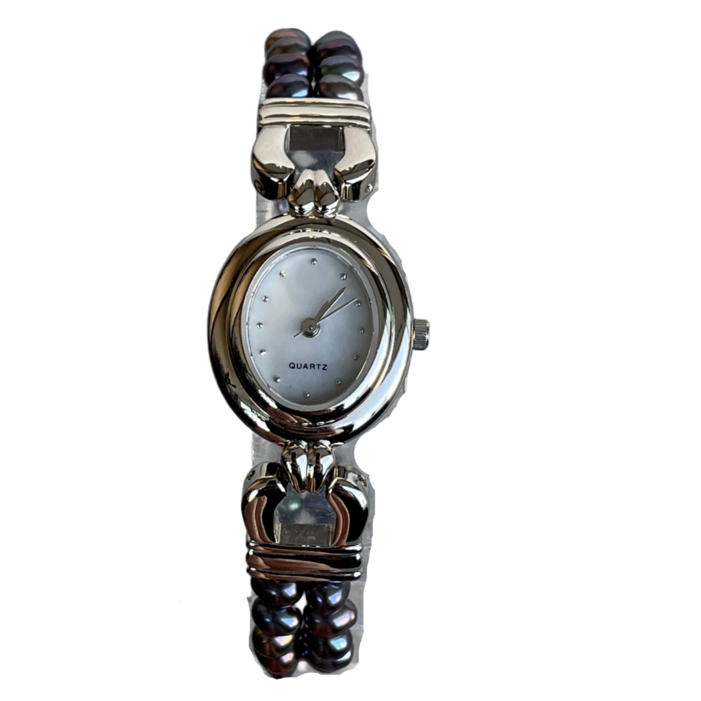 Reloj Mujer Piedras Naturales Diseño Joya máquina japonesa NEW OLD STOCK