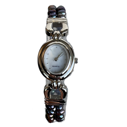 Reloj Mujer Piedras Naturales Diseño Joya máquina japonesa NEW OLD STOCK