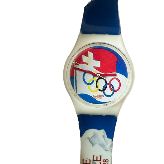 Swatch Unisex Año 1994 Juegos Olímpicos de Invierno de Lillehammer FULLSET RARO