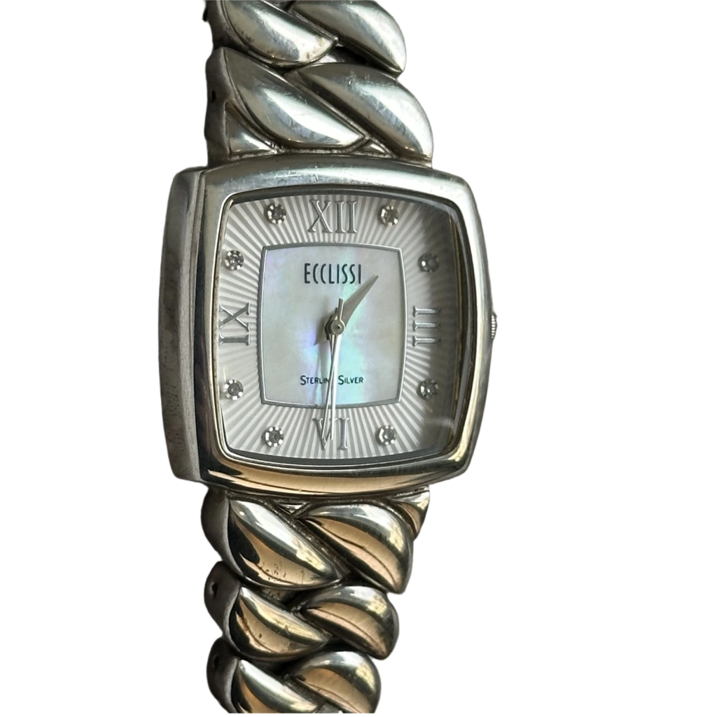 Reloj JOYA ECCLISSI TODO PLATA Mujer 2000s Plata 925 Madreperla
