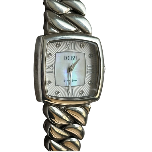 Reloj JOYA ECCLISSI TODO PLATA Mujer 2000s Plata 925 Madreperla