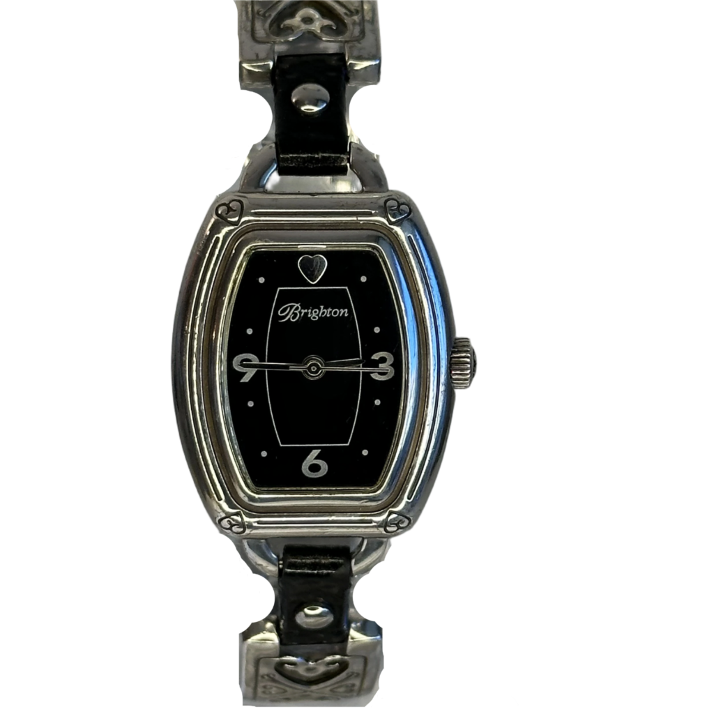 Reloj joya Brighton Bismarck 1999 / Art Nouveau Negro/plateado