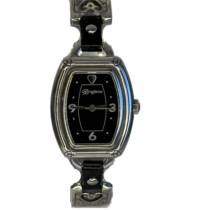 Reloj joya Brighton Bismarck 1999 / Art Nouveau Negro/plateado