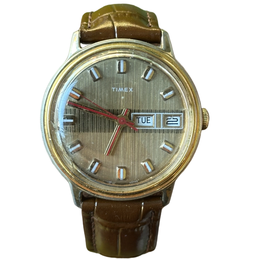 Reloj Timex Hombre A Cuerda 1974 Day-date 37mm Dial Escaso