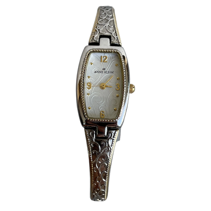 Reloj Anne Klein Mujer Bicolor 2000s Dial con Textura Compacto