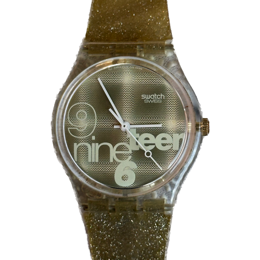 Reloj Swatch NineTeen GK216 Unisex 1995 Holográfico
