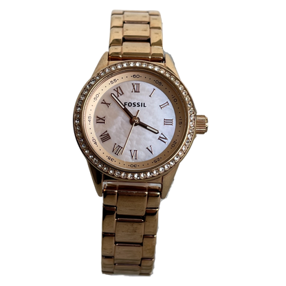 Reloj Fossil Rose Gold Mujer Blythe 2019 Cristales Notable