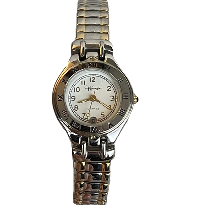 Reloj Wrangler Mujer Años 90s Bicolor Fecha A las 6