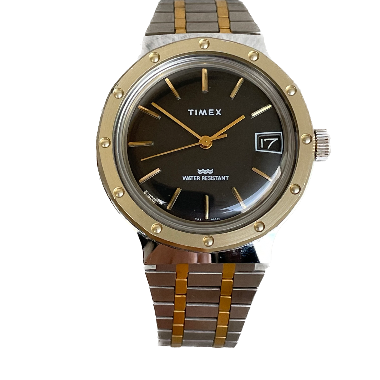 Reloj Timex Hombre A Cuerda Royal Oak Style Años 80 Funciona Perfecto ÚNICO