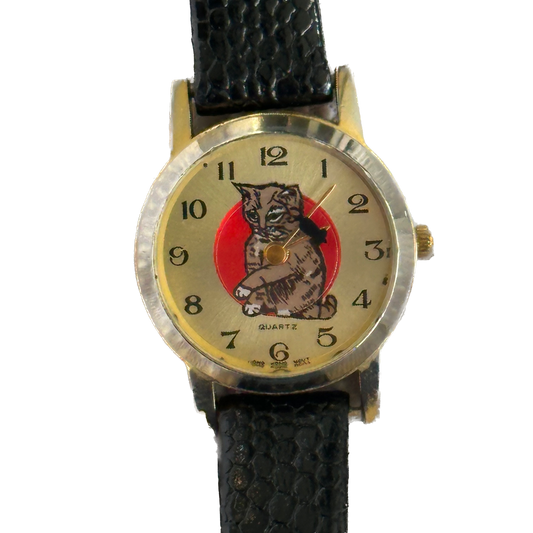 Reloj Vintage Mujer Gato-Ratón 1987 Pieza de colección 25mm Speidel