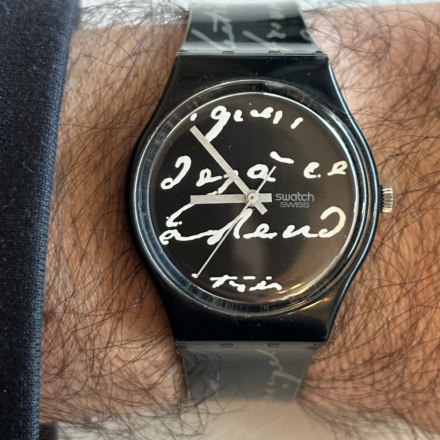 Reloj Swatch Gent 1994 Gessetto Negro pulsera original impecable