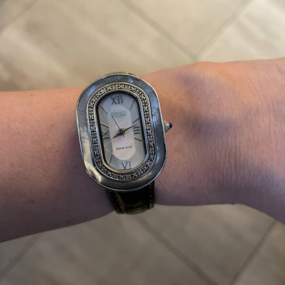Reloj Ecclissi Mujer Plata 925 Oval Nácar Años 2000´s Art Déco
