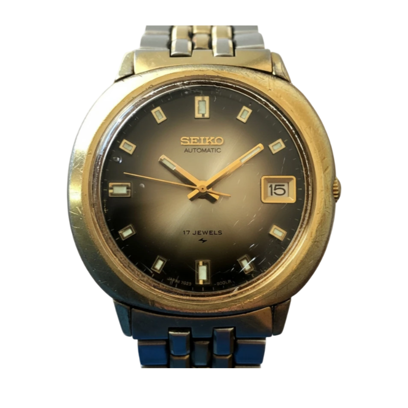Reloj Seiko Hombre Año 1976 Ahumado 17 Jewels Automático