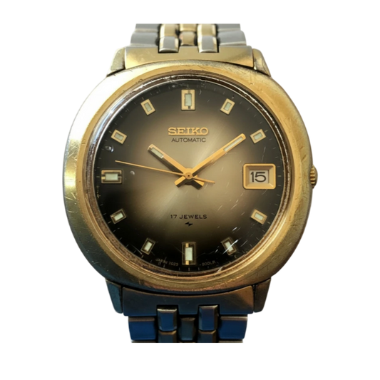 Reloj Seiko Hombre Año 1976 Ahumado 17 Jewels Automático
