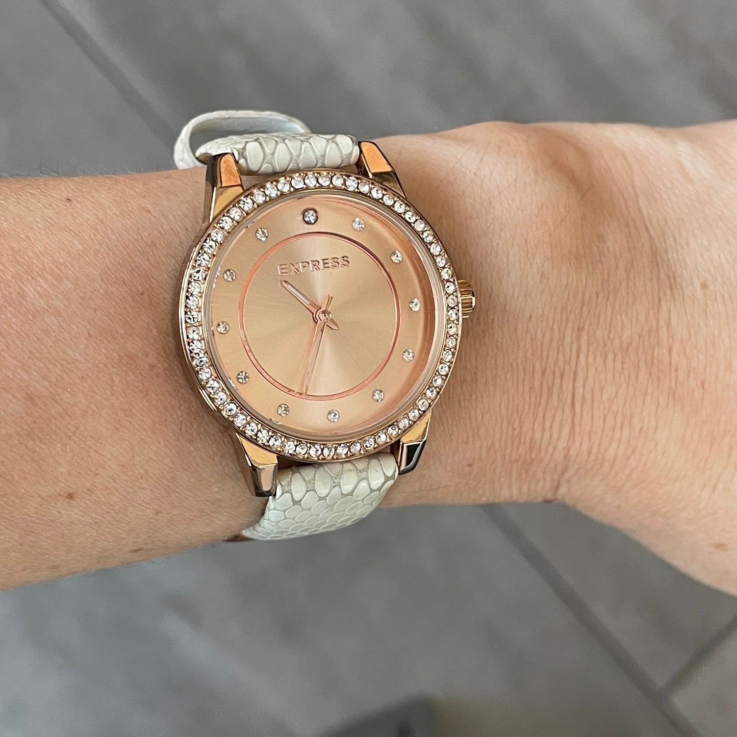 Reloj EXPRESS Mujer Rose Gold Cristales Año 2013 Escaso