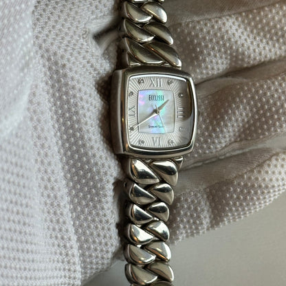 Reloj JOYA ECCLISSI TODO PLATA Mujer 2000s Plata 925 Madreperla
