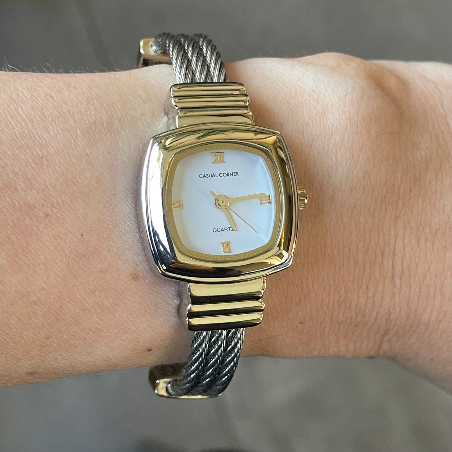 Reloj Joya Casual Corner Mujer Años 2000 Pulsera Cable