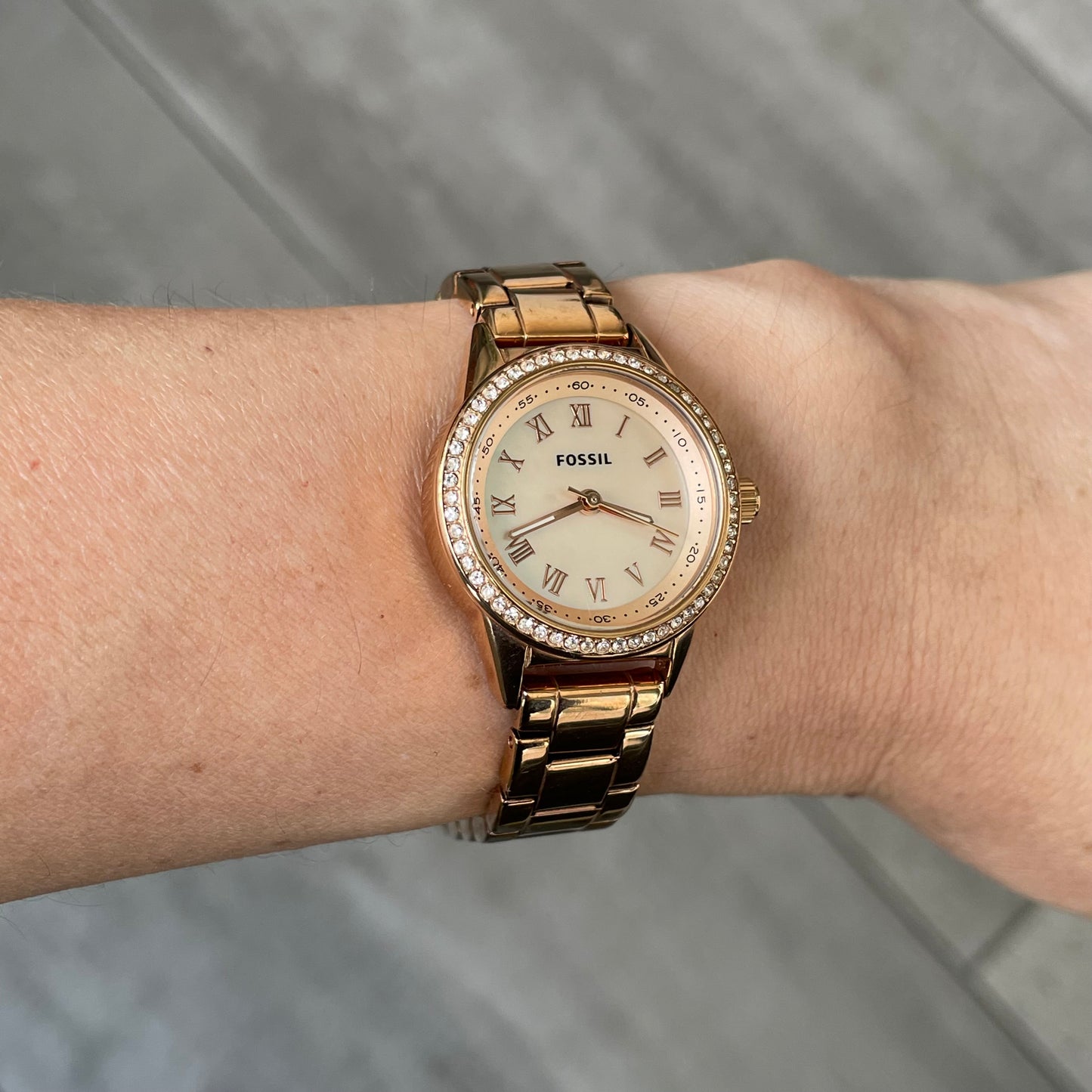 Reloj Fossil Rose Gold Mujer Blythe 2019 Cristales Notable