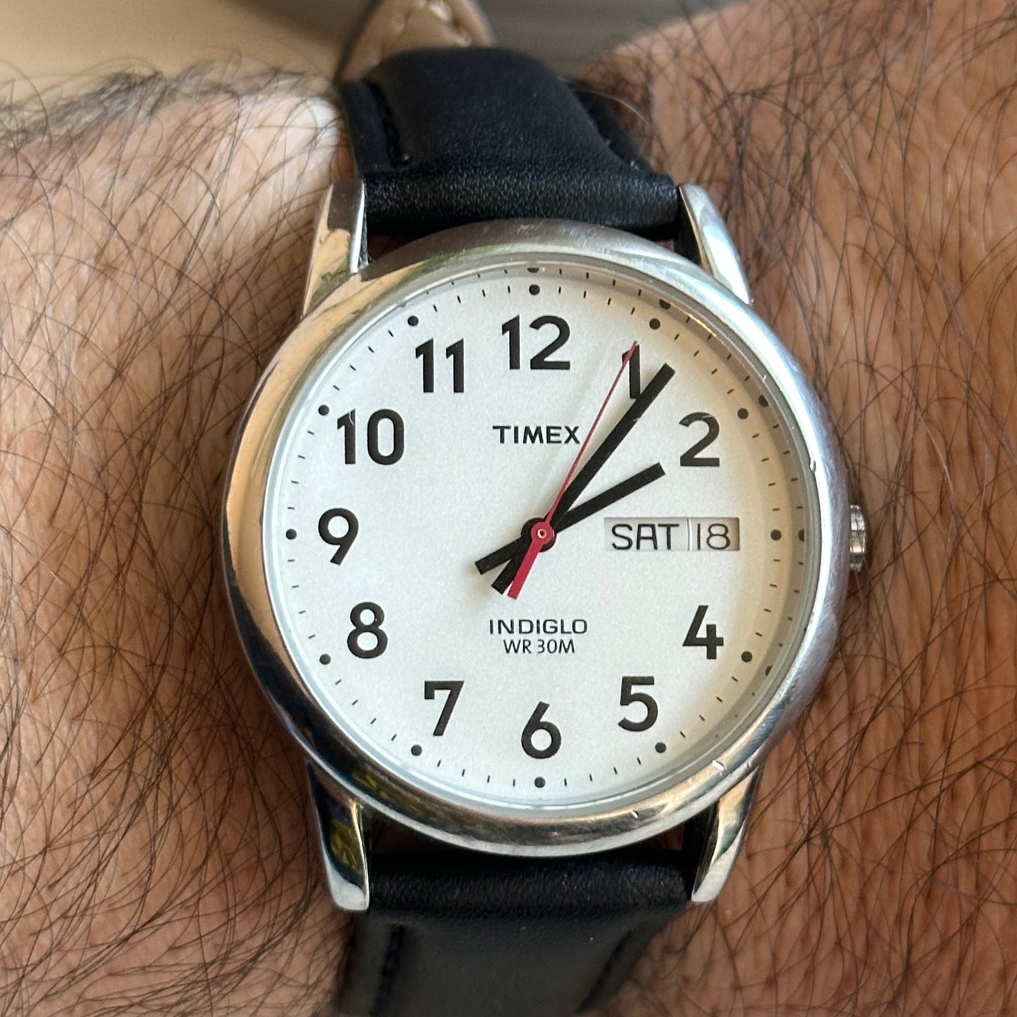 Reloj Timex Hombre Day-Date Indiglo Años 2010 impecable