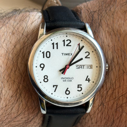 Reloj Timex Hombre Day-Date Indiglo Años 2010 impecable