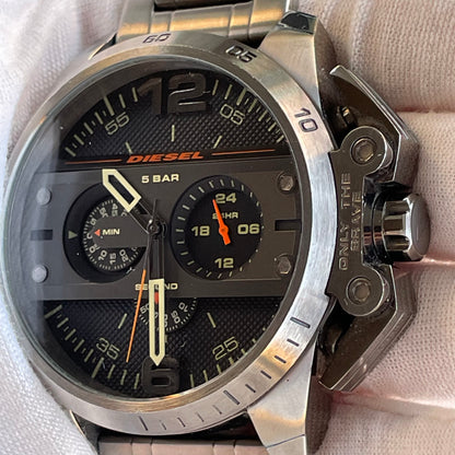 Reloj Diesel Ironside 2015 Cronógrafo Grande Gunmetal Muy Escaso