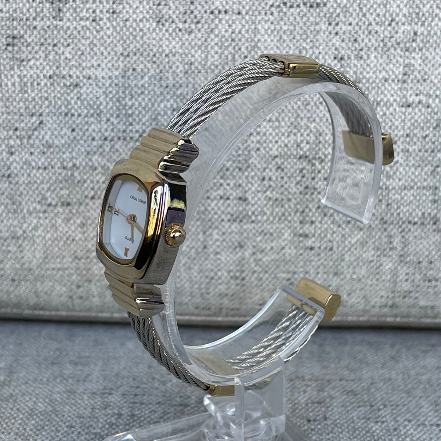 Reloj Joya Casual Corner Mujer Años 2000 Pulsera Cable
