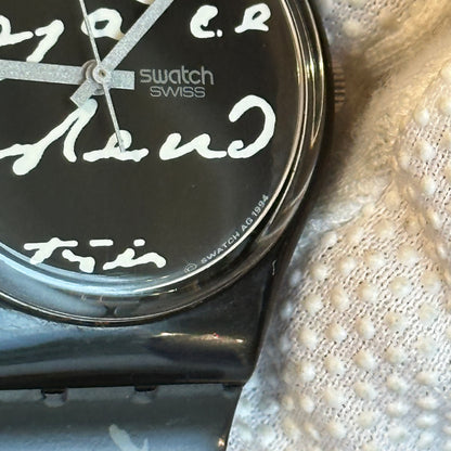 Reloj Swatch Gent 1994 Gessetto Negro pulsera original impecable