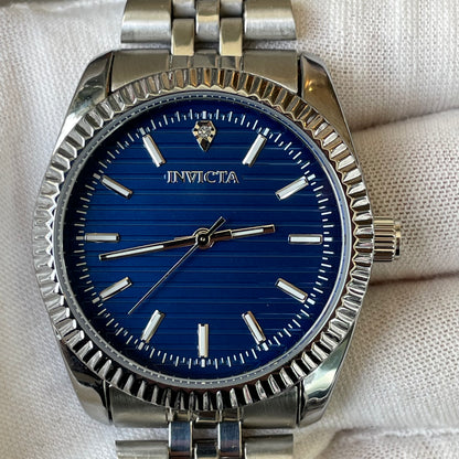 Reloj Invicta NUEVO Hombre Año 2018 Cara Azul Bisel Relieve