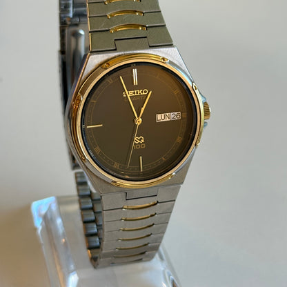 Reloj Joya SEIKO Oct1984 Hombre 6923 SQ Pulsera Integrada TwoTone