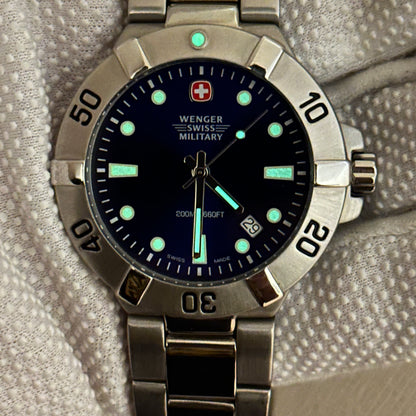 Reloj Wenger Swiss Hombre Electric Blue Años 2000s