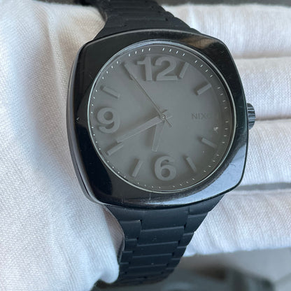 Reloj Nixon The Dial 42mm Negro 2011 Unisex Minimalista