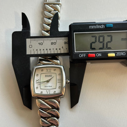 Reloj JOYA ECCLISSI TODO PLATA Mujer 2000s Plata 925 Madreperla