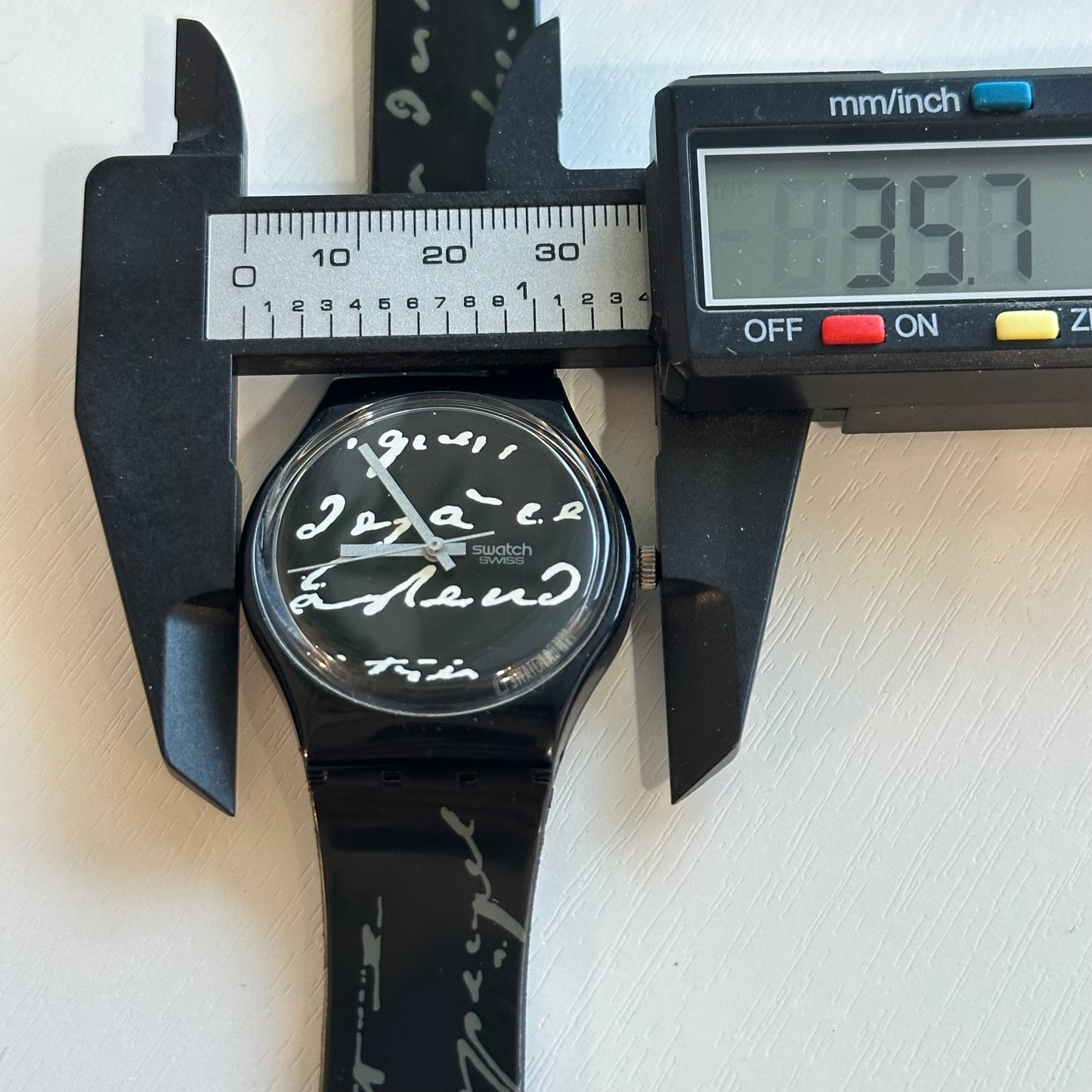 Reloj Swatch Gent 1994 Gessetto Negro pulsera original impecable